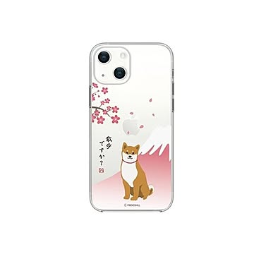 abbi FRIENDS しばたさんソフトクリアケース for iPhone 13 さくら ABF21730i13
