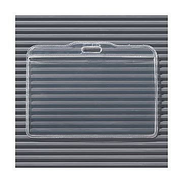 （まとめ） ライオン事務器 名札用ホルダー ヨコ型ソフトタイプ N73KH-10P 1パック（10枚） 【×5セット】