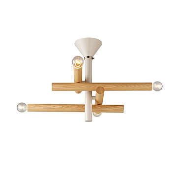 Immeuble ceiling light イムーブル シーリングライト (白熱球付属) LT-4590/LT-4591 / シーリングランプ LED球対応 天井照明 E26 60W×4灯