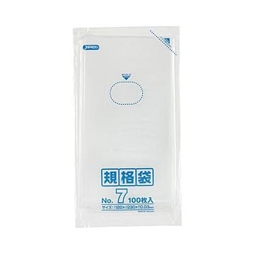 規格袋 7号100枚入03LLD透明 K07 （100袋×5ケース）合計500袋セット 38-452