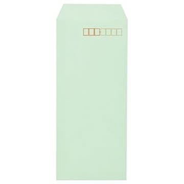 （まとめ） キングコーポレーション ソフトカラー封筒 長4 80g／m2 〒枠あり グリーン N4S80GE 1パック（100枚） 【×10セット】