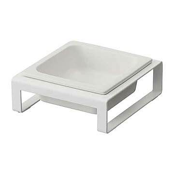 tower タワー (山崎実業) ペットフードボウルスタンド Pet Food Bowl with Stand フードボウル エサ入れ ペット用食器 エサ台