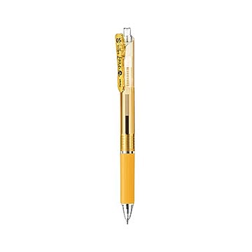 （まとめ） ぺんてる フィール ボールペン 0.5mm クリアオレンジ軸 黒 【×50セット】