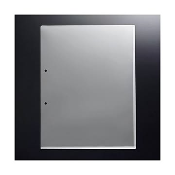 （まとめ）G-Aim 2穴ホルダー マチ付A4タテ クリア YG-201 1セット(100枚:10枚×10パック) 【×2セット】