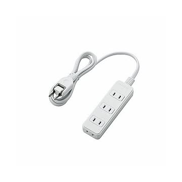 (まとめ)エレコム 電源タップ T-S02-2410WH×5セット