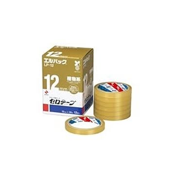 （まとめ）ニチバン セロテープ Lパック LP-12 12mm×35m 12巻【×2セット】