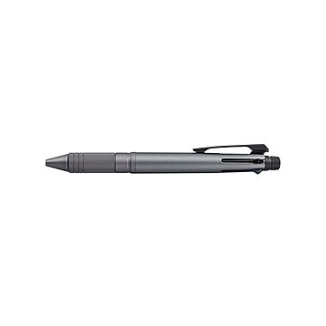 （まとめ） 三菱鉛筆 ジェットストリーム4＆1 メタル 4色ボールペン0.5mm（黒・赤・青・緑）+シャープ0.5mm ガンメタリック 【×3セット】