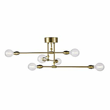 Laiton 6-ceiling light レイトン6シーリングライト (電球別売) AW-0631Z シーリングランプ 6灯 天井照明 LED対応 E26 〜60W×6