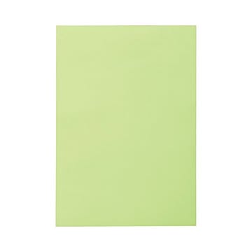 (まとめ) TANOSEE 色画用紙 八つ切 わかくさ 1パック（10枚）  【×50セット】