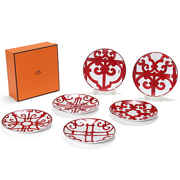 エルメス ガダルキヴィール 11612 BBプレート 6枚セット No.1〜6 HERMES Guadalquivir