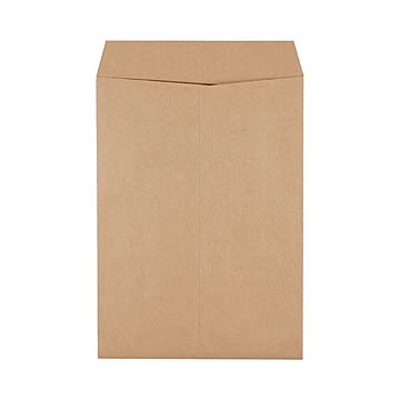 (まとめ) ピース 発送用封筒スーパークラフト テープなし 角2 100g/m2 業務用パック 733-00 1箱(500枚)  【×5セット】