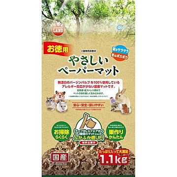 (まとめ）やさしいペーパーマット 1.1kg（ペット用品）【×4セット】