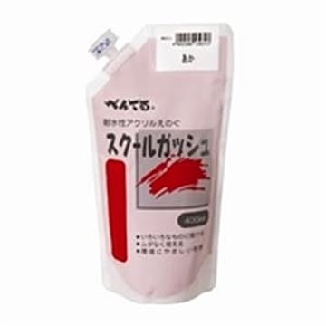 （まとめ）ぺんてる スクールガッシュ WXGT11 あか×5セット