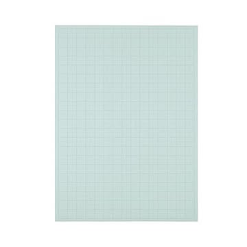 （まとめ） TANOSEE 模造紙（プルタイプ） 本体 788×1085mm 50mm方眼 ブルー 1ケース（20枚） 【×5セット】
