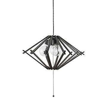 WOOD DIAMOND L ウッドダイヤモンドL (LED球球付属) NP-5125 ペンダントライト ペンダントランプ 吊下げ照明 天井照明 白熱球対応 E26 80W相当×3灯 プルスイッチ