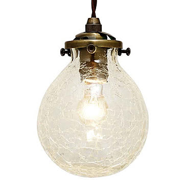 インターフォルム マルヴェル ペンダントライト LED電球付 LT-9824 クリアクラック