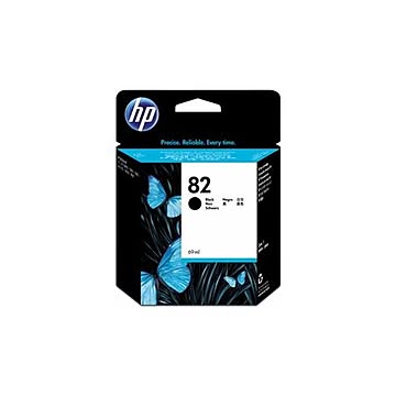 (まとめ）HP HP82 インクカートリッジブラック 69ml 顔料系 CH565A 1個【×3セット】