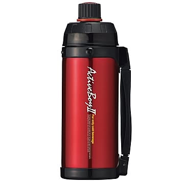 保冷専用 ステンレスボトル/水筒 【1.0L レッド】 幅9×奥行11×高さ27.5cm 魔法瓶構造 『タフコ アクティブボーイII』