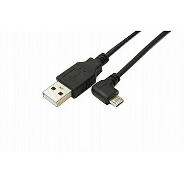 変換名人 USB A to micro左L型100cmケーブル USBA-MCLL/CA100