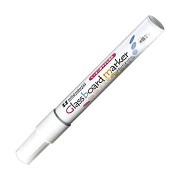 （まとめ）馬印 グラスボードマーカー ホワイトBGB-W 1本【×20セット】