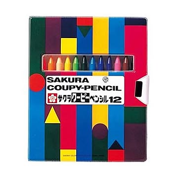 （まとめ）サクラクレパス クーピーペンシル12色（ソフトケース入）FY12R1 1パック【×20セット】