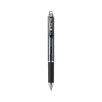 （まとめ） ぺんてる フィール ボールペン 0.5mm クリアブラック軸 黒 【×50セット】