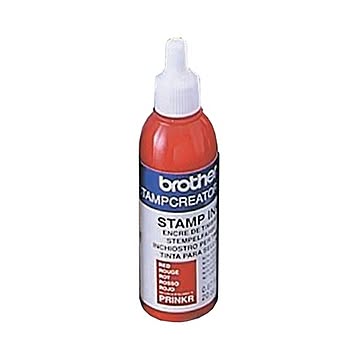 （まとめ） ブラザー BROTHER スタンプ用補充インク 赤 20cc PRINKR 1本 【×5セット】