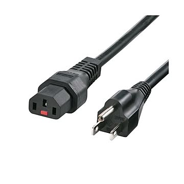 サンワサプライ 抜け防止ロック電源コード APW7-515C13LK02
