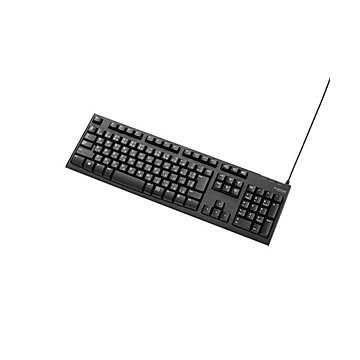 (まとめ)エレコム USB接続 スタンダードキーボード TK-FCM062BK【×3セット】
