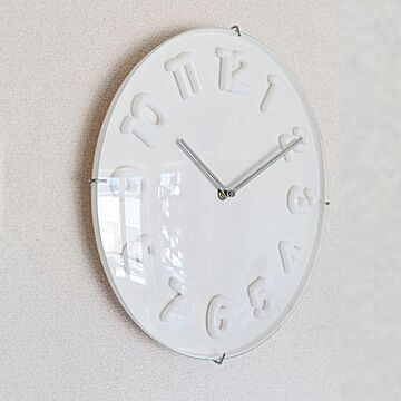 【アントレックス】掛け時計 BLUEANT 3Dクロック ホワイト