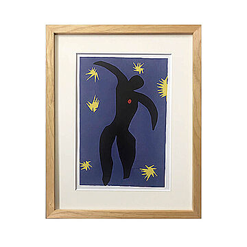 Henri Matisse（アンリ マティス） Icarus from Jazz 1947 アートポスター（フレーム付き） m11882