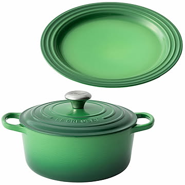 ル・クルーゼ 鍋20cm/お皿22cmセット 全4色【プラザセレクト】
