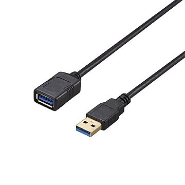 バッファロー（サプライ） USB3.2 Gen1 ケーブル 延長用 A-A 2m ブラック BU3AA20BK