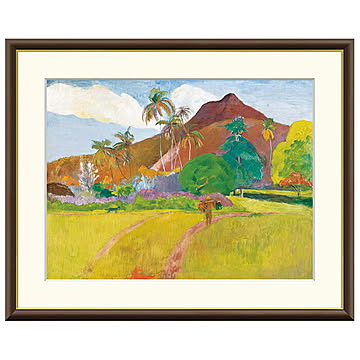 額絵 タヒチの山 ポール・ゴーギャン 61x49.5cm 三幸
