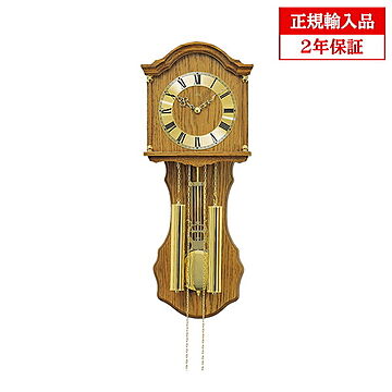 アームス社 AMS 211-4 機械式 掛け時計 (掛時計) ボンボン時計 ライトブラウン ドイツ製 【正規輸入品】【メーカー保証2年】