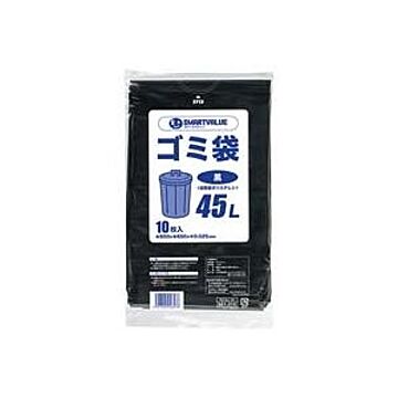 （まとめ）ジョインテックス ゴミ袋 LDD 黒 45L 10枚 N210J-45【×20セット】