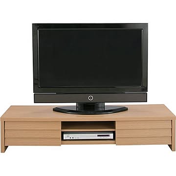 テレビ台 ナチュラル 合成樹脂化粧合板 幅150cm 棚付き
