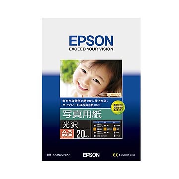 まとめエプソン EPSON 写真用紙＜光沢＞ A3ノビ KA3N20PSKR 1冊20枚×3セット