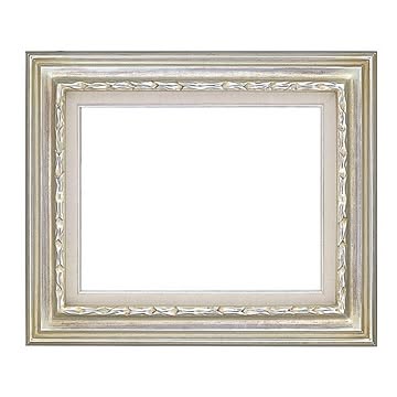 豪華仕様 油絵額縁／油彩額縁 【P10 シルバー】 黄袋 吊金具付き