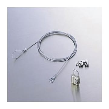 （まとめ）エレコム ノートPC＆マウスセキュリティロック ESL-10【×3セット】