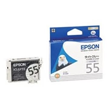 (業務用5セット) EPSON エプソン インクカートリッジ 純正 ICLGY55 ライトグレー
