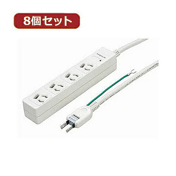YAZAWA 8個セット3P抜け止めマグネットタップ Y02JKNP405WHX8 管理No. 4560352864423