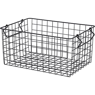 スタッキングワイヤーバスケット ＢＫ ３７ｘ２６ｘ１８ ×6セット