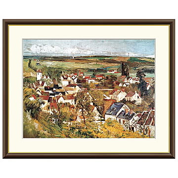 額絵 オヴェールの展望 ポール・セザンヌ 61x49.5cm 三幸