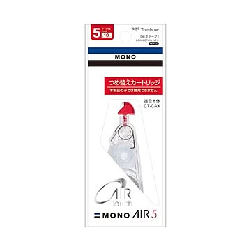 (まとめ）トンボ鉛筆 修正テープCT モノエアー5mm CT-CAR5 5個×10セット