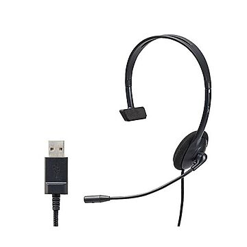 エレコム ヘッドセット 子供専用 小学生 回転式マイクアーム USB 片耳 安全音量低減 サイズ調整機能付き ブラック HS-KD04UBK