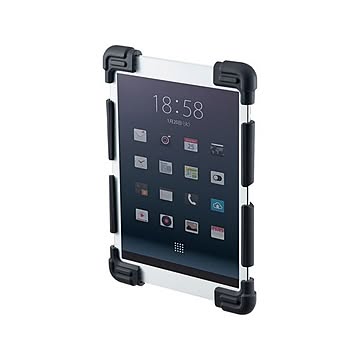 (まとめ)サンワサプライ 耐衝撃シリコンケース(8.9〜11.6インチ) PDA-TABH4BK×3セット