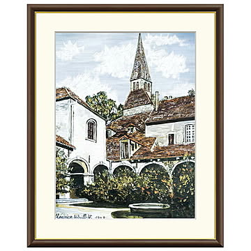 額絵 クレミューの回廊 モーリス・ユトリロ 61x49.5cm 三幸