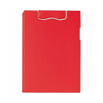 (まとめ) ライオン事務器マグネットホルダー(レオグリップ) 2つ折り式 A4タテ レッド No.300MG 1枚 【×10セット】