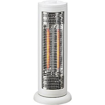 電気ストーブ ヒーター 電気暖房 カーボンヒーター ユアサプライムス 600W 首振 背面ハンドル スリム YKT-C600D W